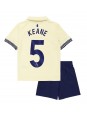 Everton Michael Keane #5 Venkovní dres pro děti 2025-26 Krátký Rukáv (+ trenýrky)